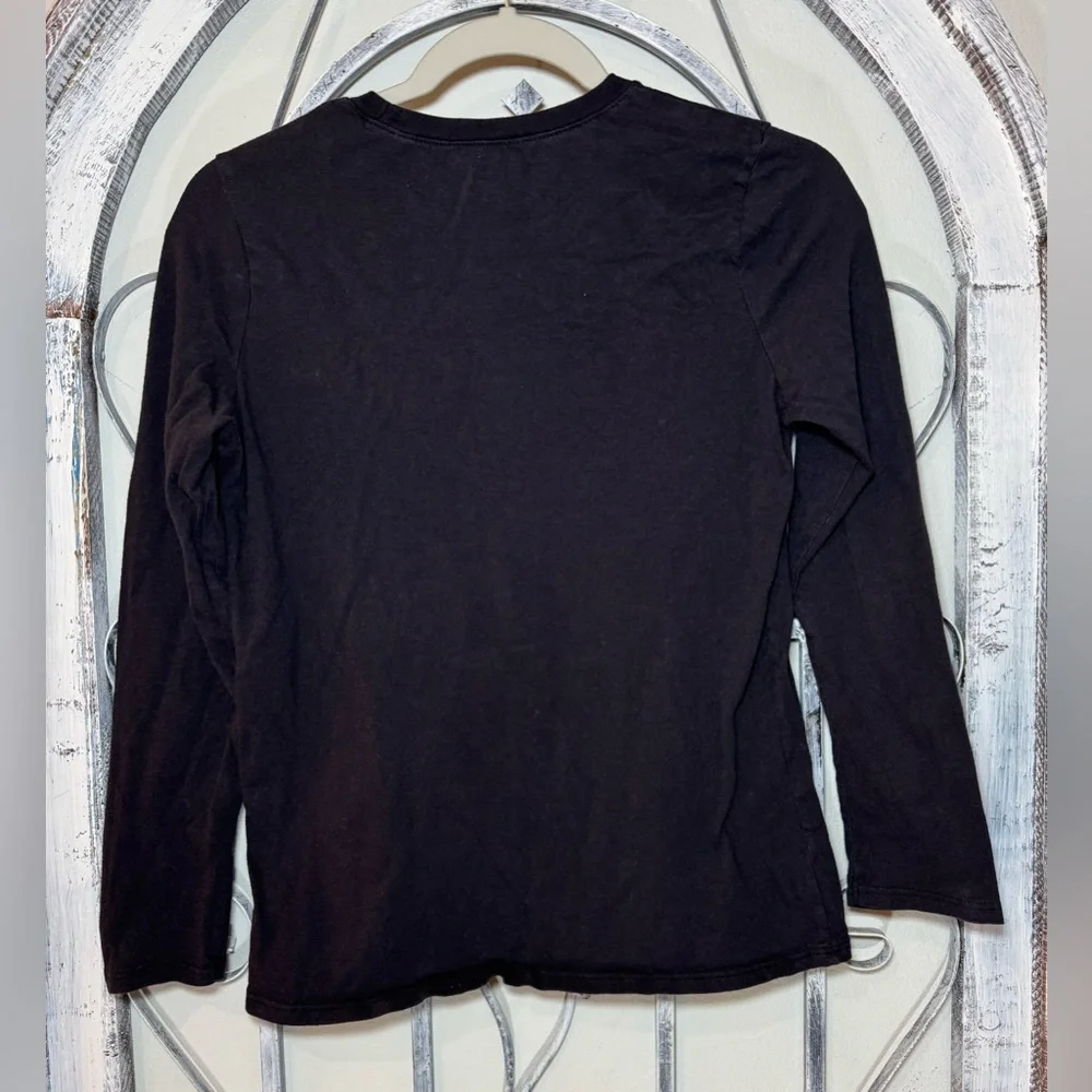 Children’s Place Black Long Sleeve Cat Graphic Shirt #1089